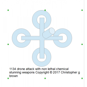 1134 drone attack with non lethal chemical stunnin…