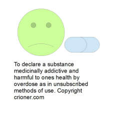 351 to declare a substance medicinally addictive a…