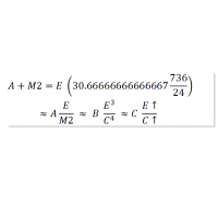 13 amplitude (736)61.333 / doubled mass (24)2 30.6…