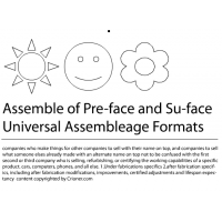 156 assemble of pre face and su face assemble of p…