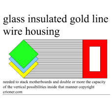 193 glass (or poly carbonate) insulated gold line …