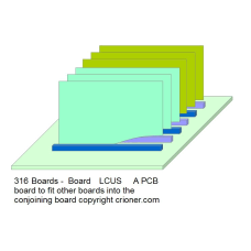 316 a pcb board to fit other boards into the conjo…