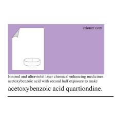 98 acetoxybenzoic acid quartiondine light exposure…