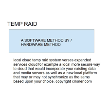 345 local cloud temp raid system verses expanded s…