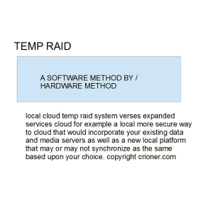 345 local cloud temp raid system verses expanded s…