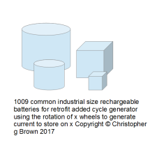 1009 common industrial size rechargeable batteries…