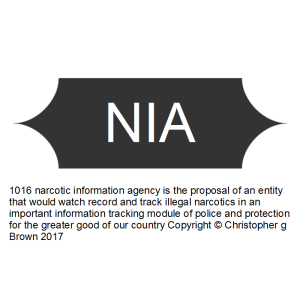 1016 narcotic information agency is the proposal o…