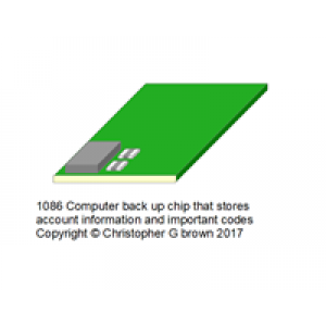 1086 computer back up chip that stores account inf…