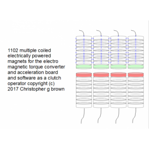 1102 multiple coiled electrically powered magnets …