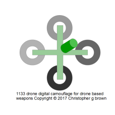 1133 drone digital camouflage for drone based weap…