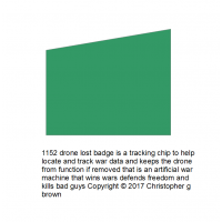 1152 drone lost badge is a tracking chip to help l…