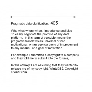 405 pragmatic data clarification, 405 who what whe…