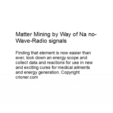 456 matter mining by way of na no-wave-radio signa…