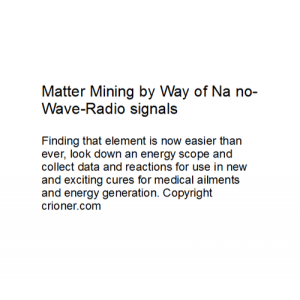 456 matter mining by way of na no-wave-radio signa…