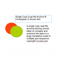 642 a single copy dual file archival backup format…