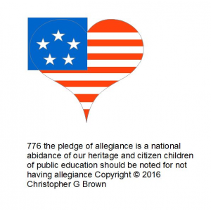 776 the pledge of allegiance is a national abidanc…