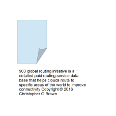 903 global routing initiative is a detailed paid r…