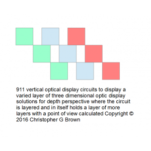 911 vertical optical display circuits to display a…