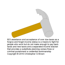 923 assistance and acceptance of over due taxes as…