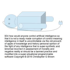 934 how would anyone control artificial intelligen…